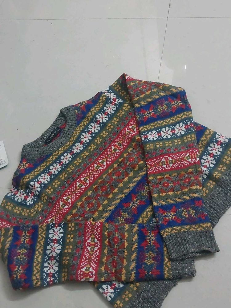 Colorful Patterned Sweater