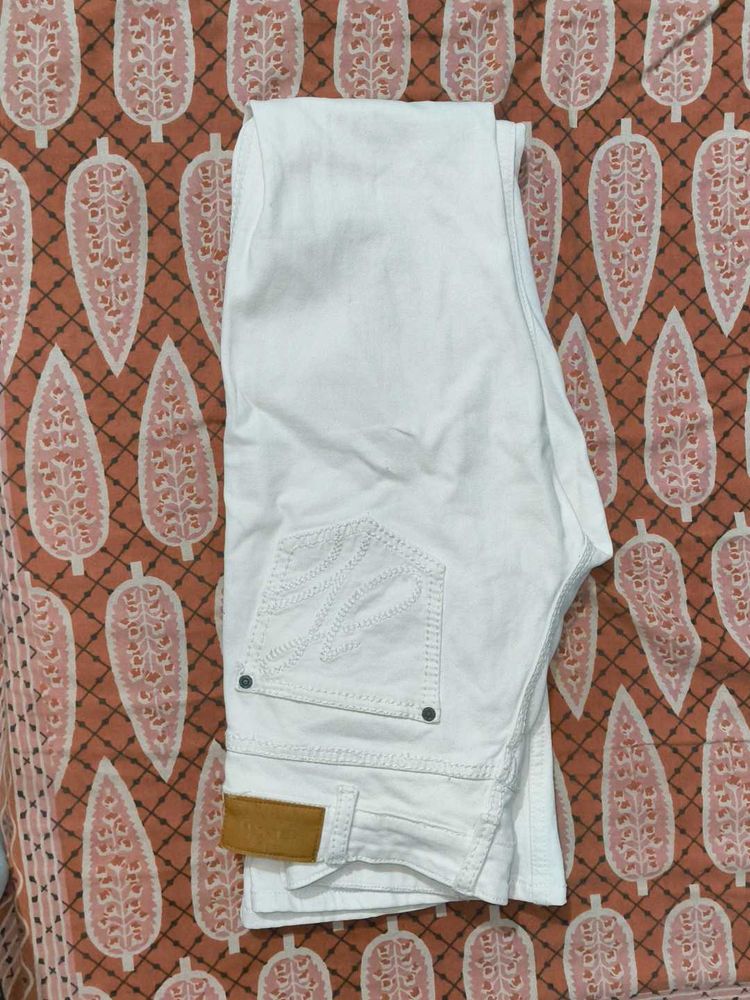 White Bell Bottom Jeans
