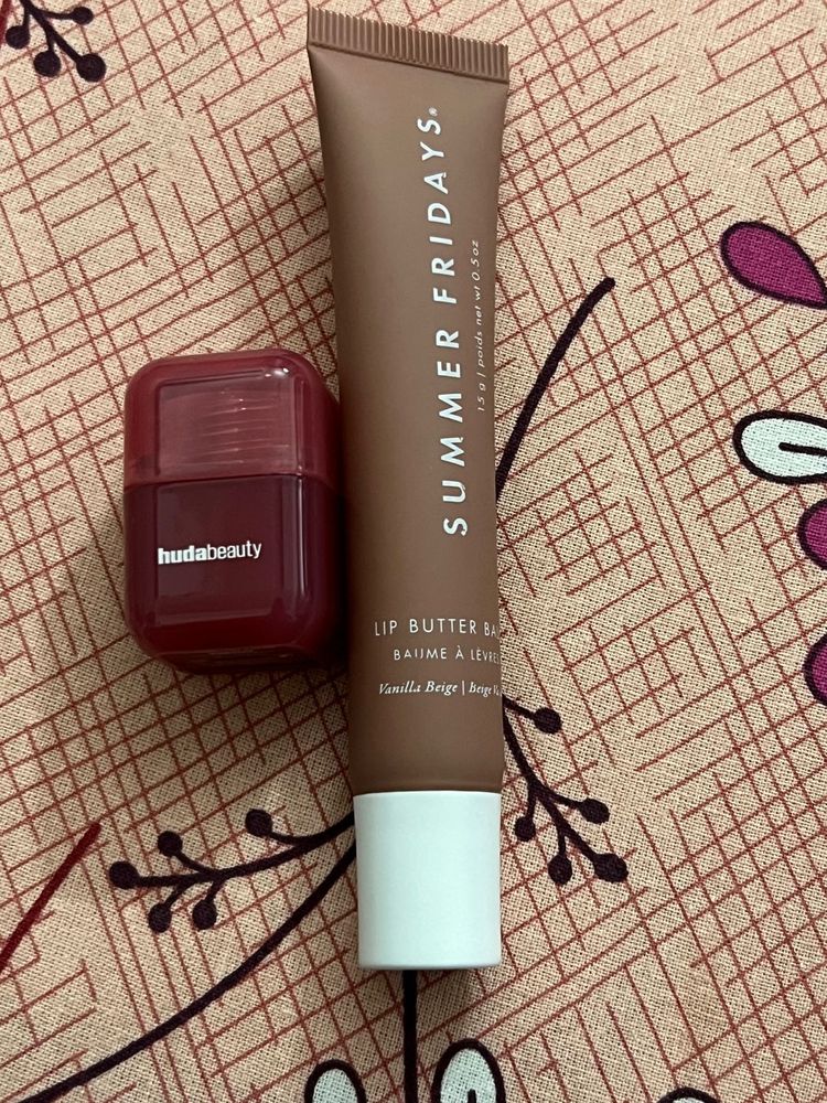 Combo Huda Mini Blush + Summer Fridays Balm