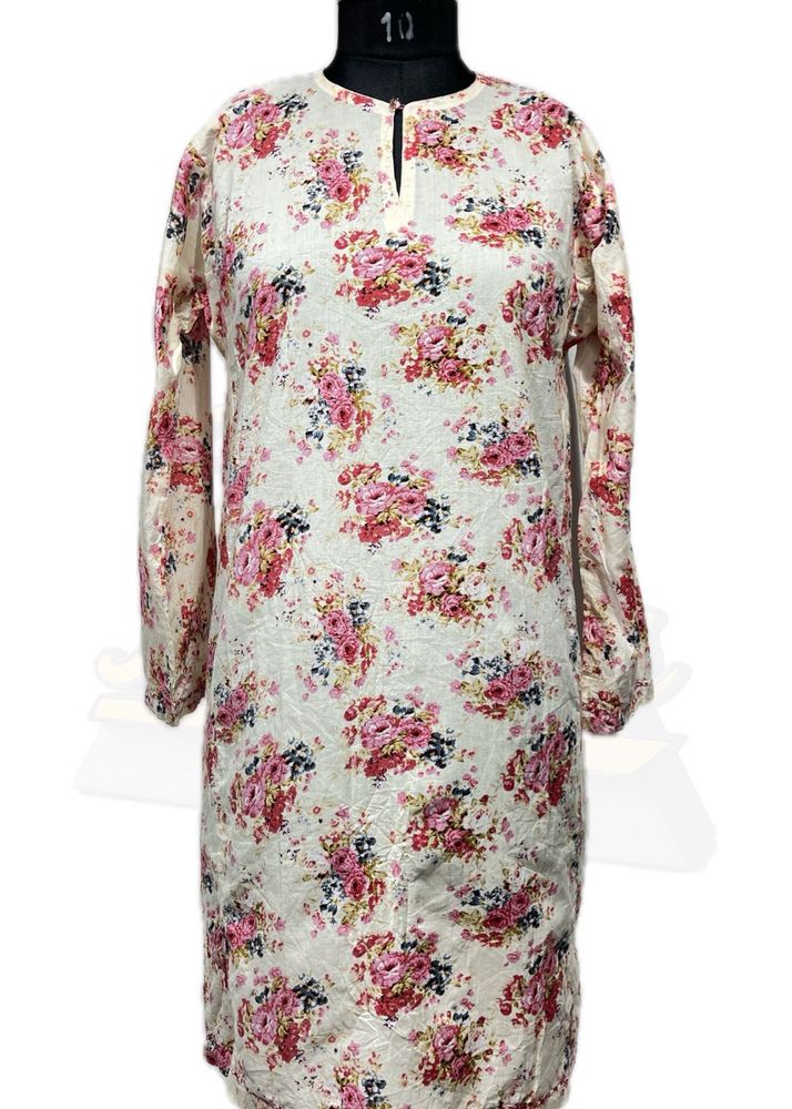 Floral Print Kurta