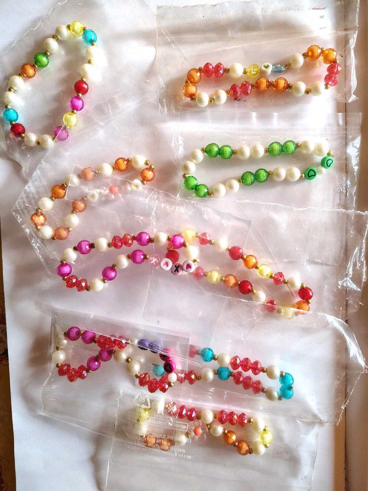 Korean Beaded Bracelet Bundle-  Set Of 3