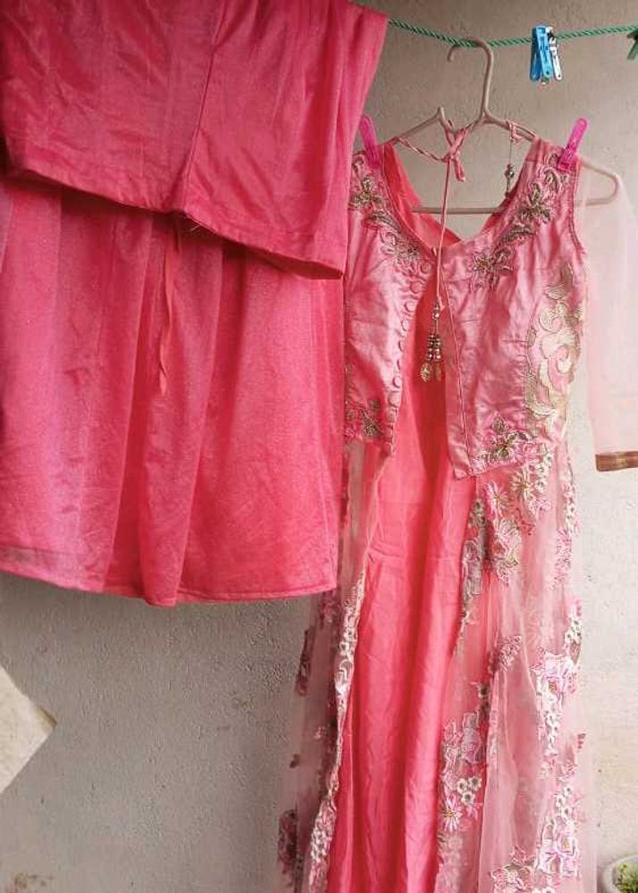 sale!bridal lehanga with shining skirt inner n ja