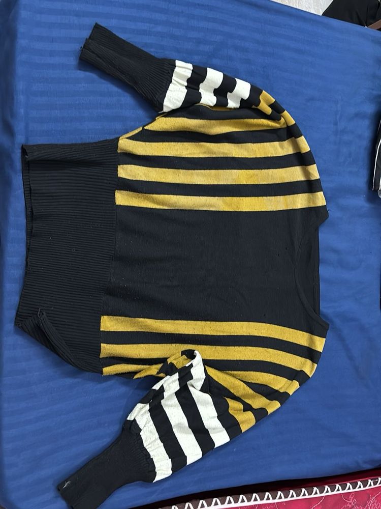 Striped Knit Sweater