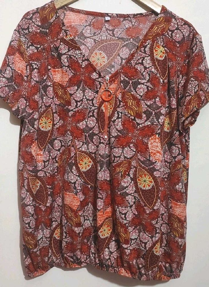 Multi Printed Top For Girl Or Woman 38 Bust