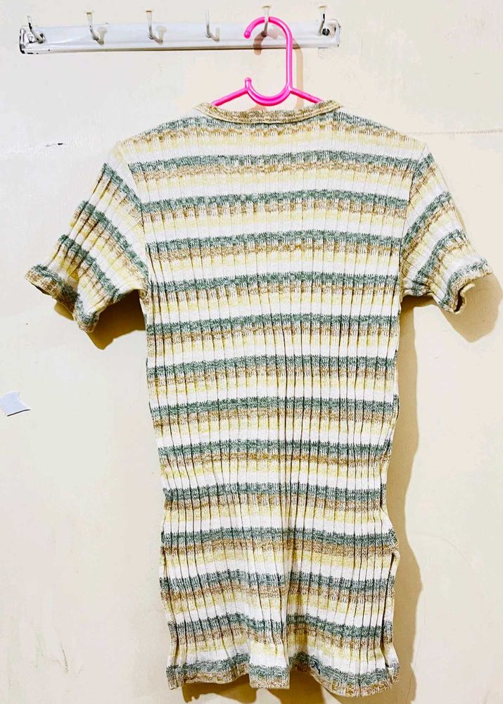 Striped Knit Top