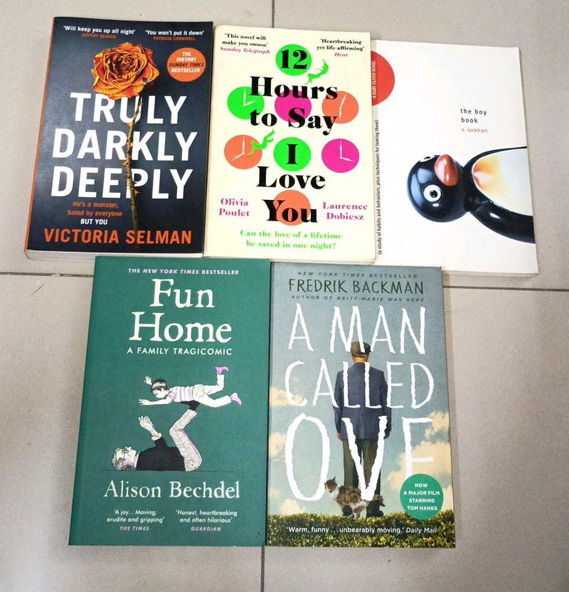 Fiction Books Bundle Set Of 5