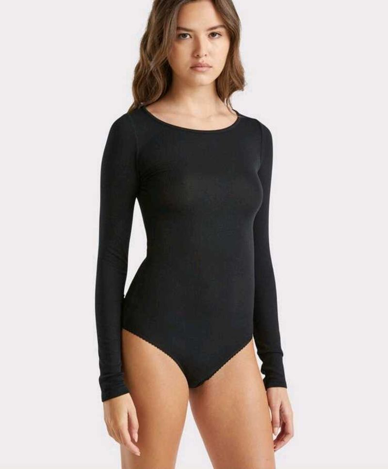 Black Long Sleeve Bodysuit