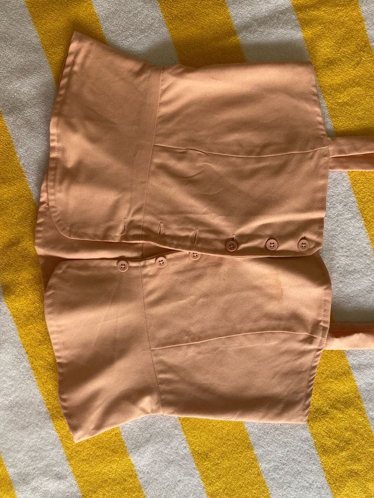Peach corset top