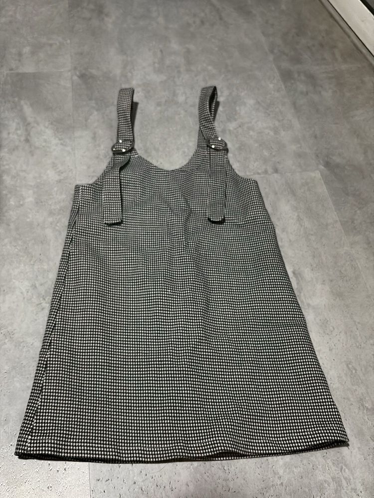 Houndstooth Print Mini Dress