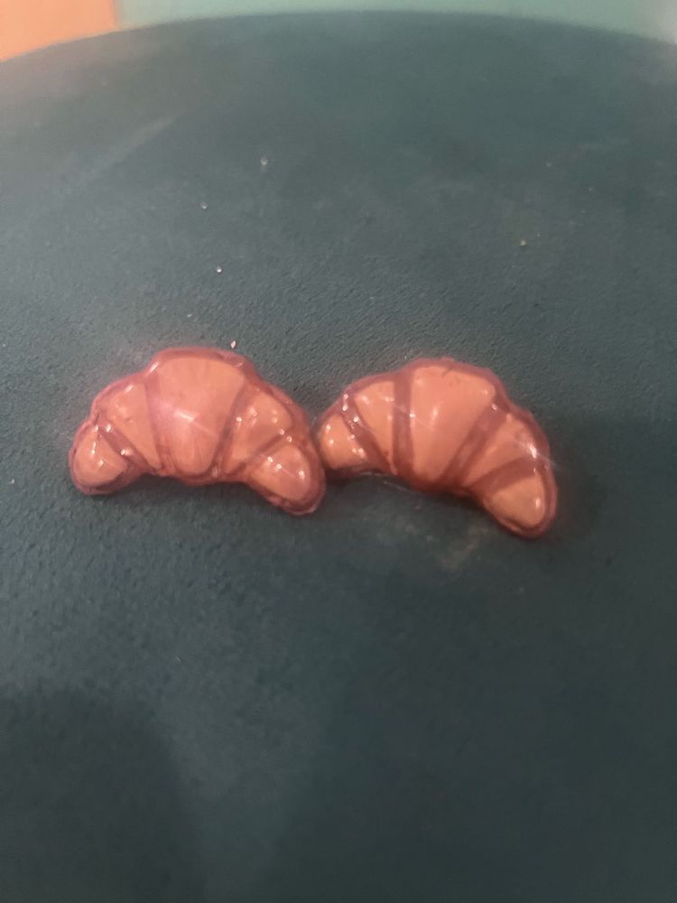 Handmade Croissant earrings