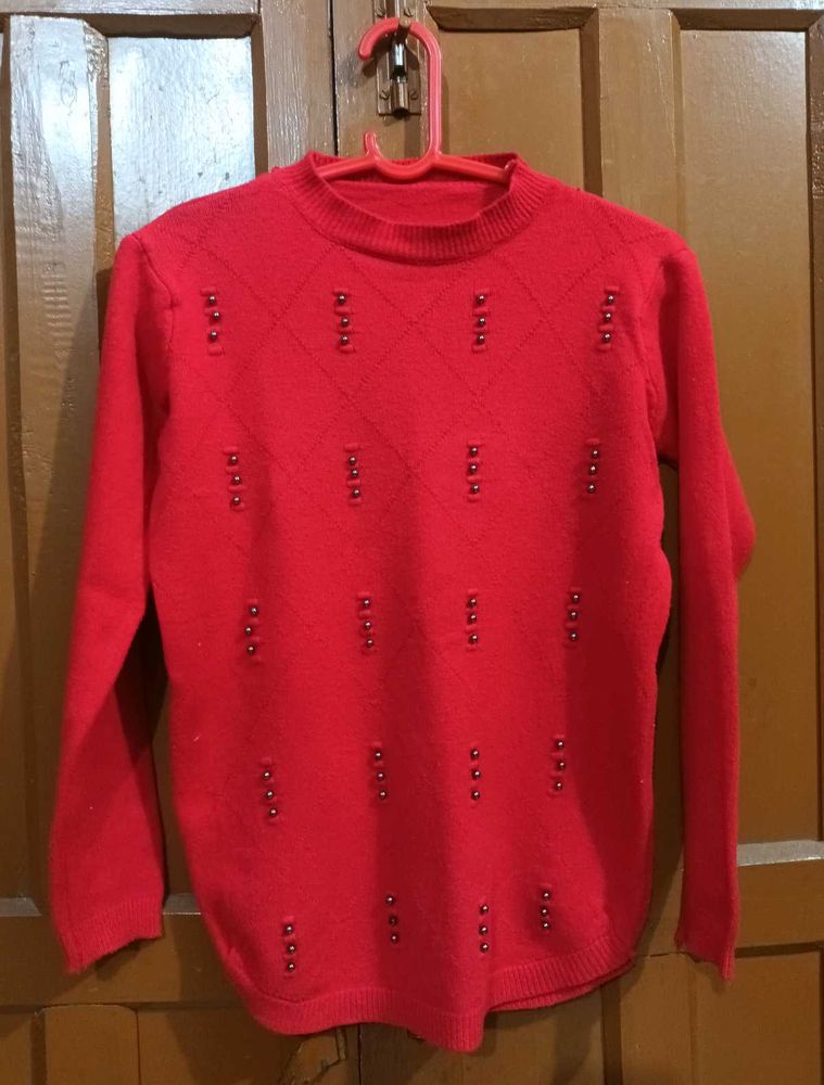 Red Pullover Sweater