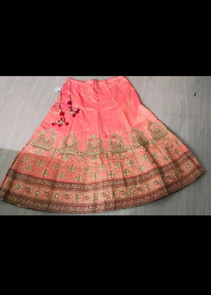 Bridal Heavy Work Chaniya Choli With Cancan
