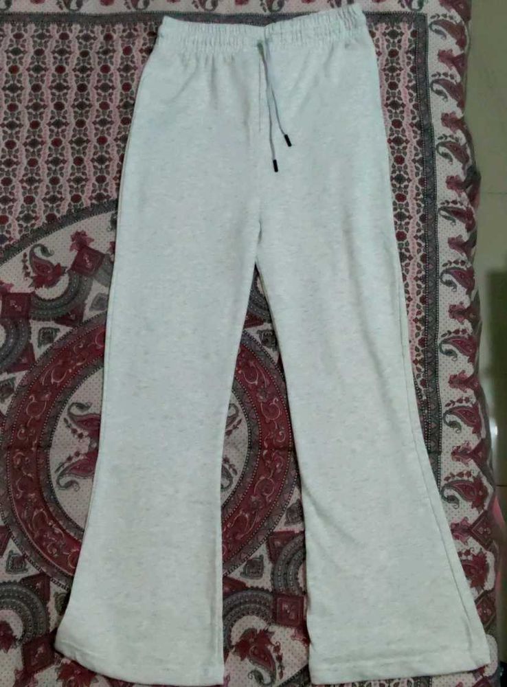 Gray Flare Leg Sweatpants