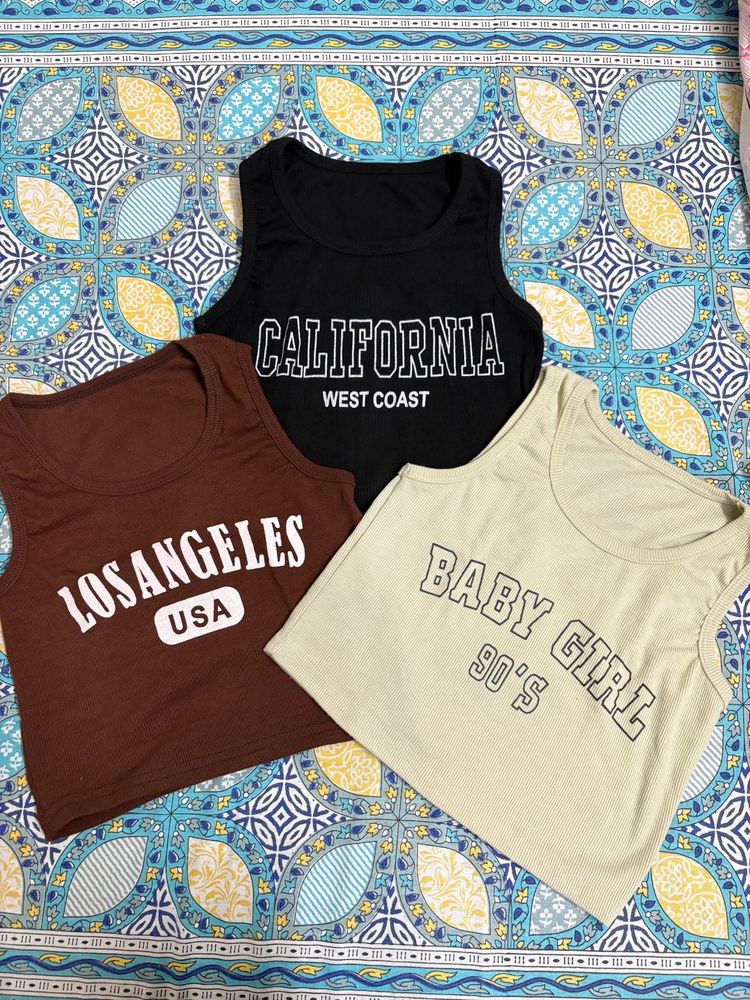 3 Pc Combo Cami Tops For Women