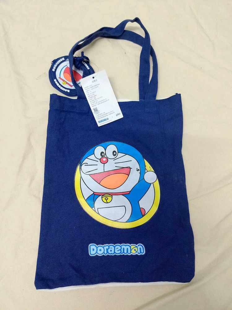 Doraemon Blue Tote Bag