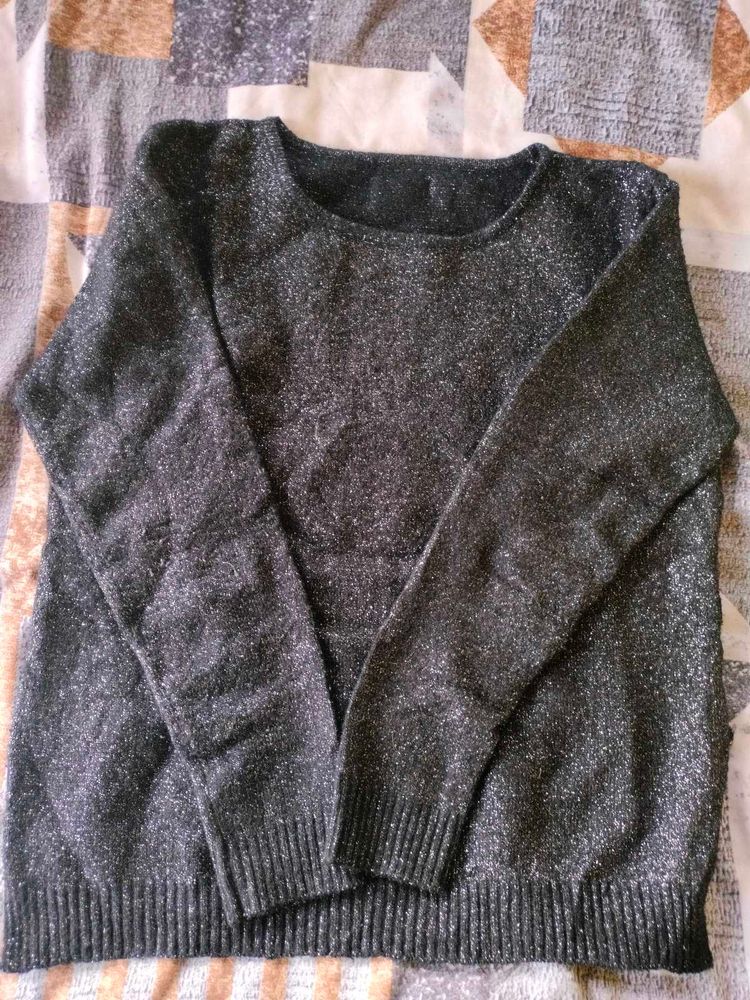 Sparkly Gray Pullover