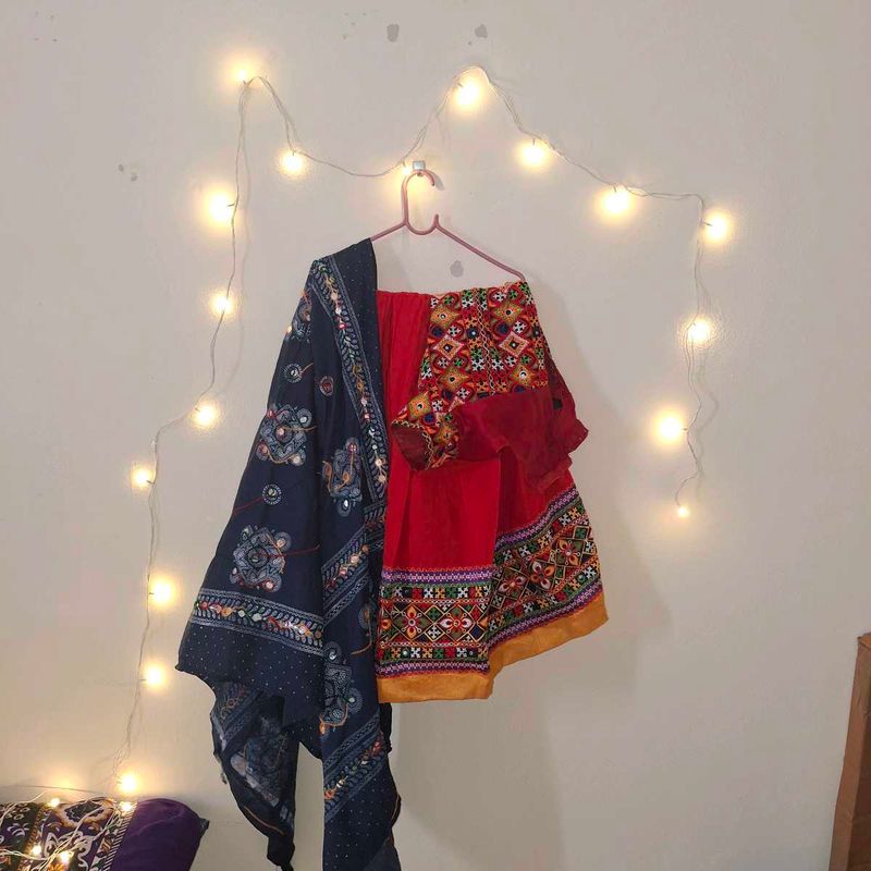 lehenga choli with blouse and odhni