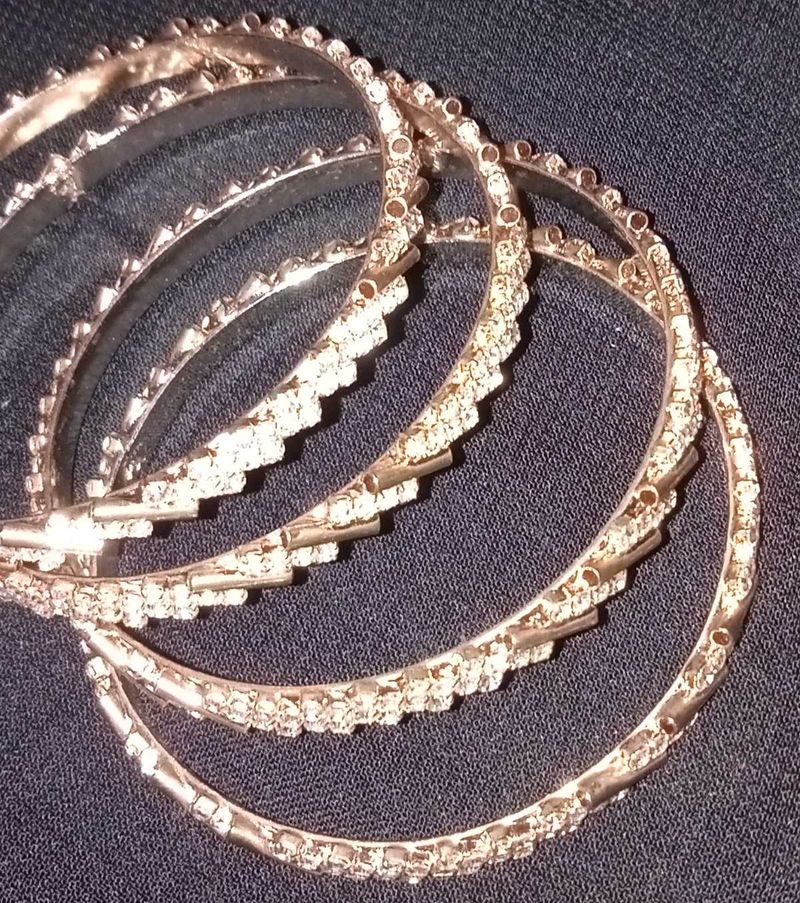 Diamong Gold Bangles