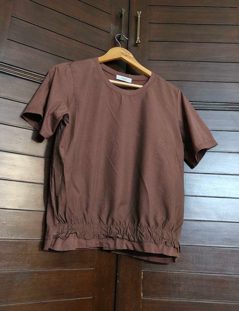 Women Brown Regular Fit Casual Top