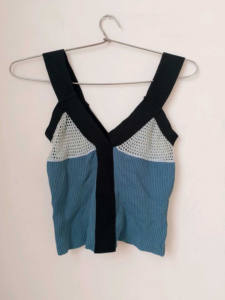 Imported Crop Ribbed Tank Top.