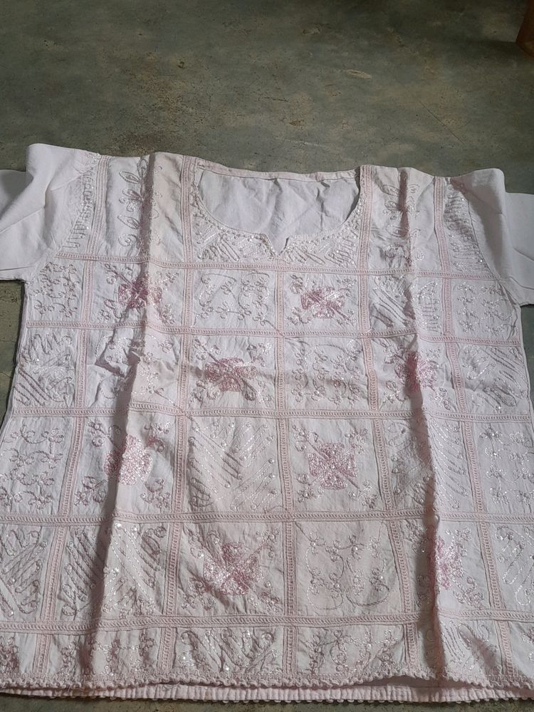 Pretty Pink Embroidered Top