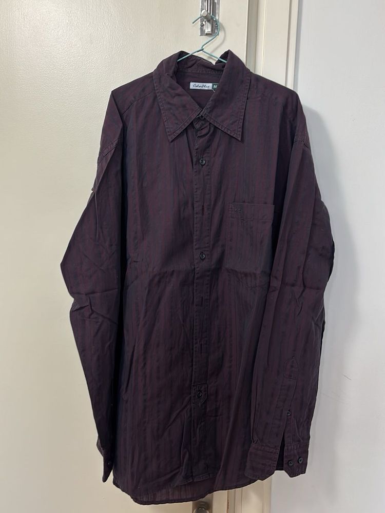 Dark Purple Men’s Shirt - Color Plus