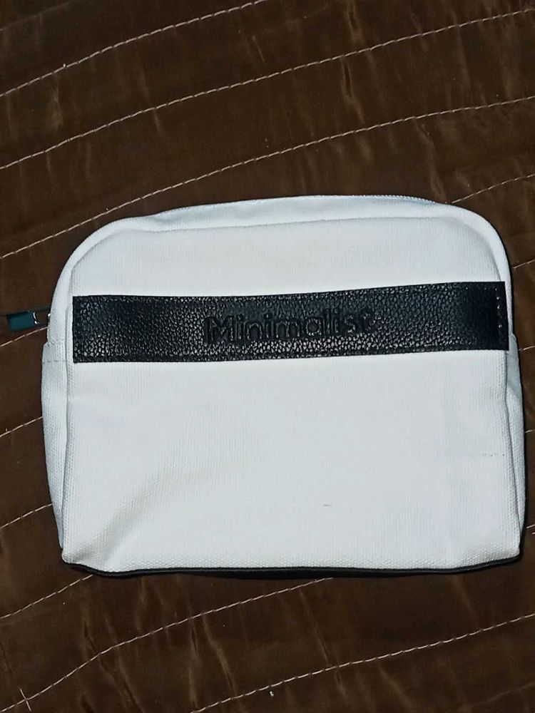 Minimalist Stylish White Pouch