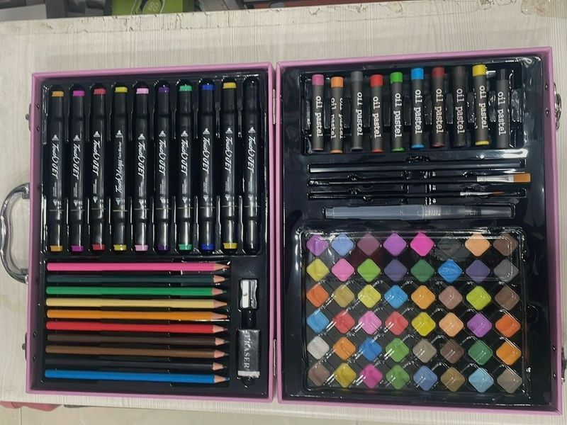 Art Set with Markers, Pastels, and More!