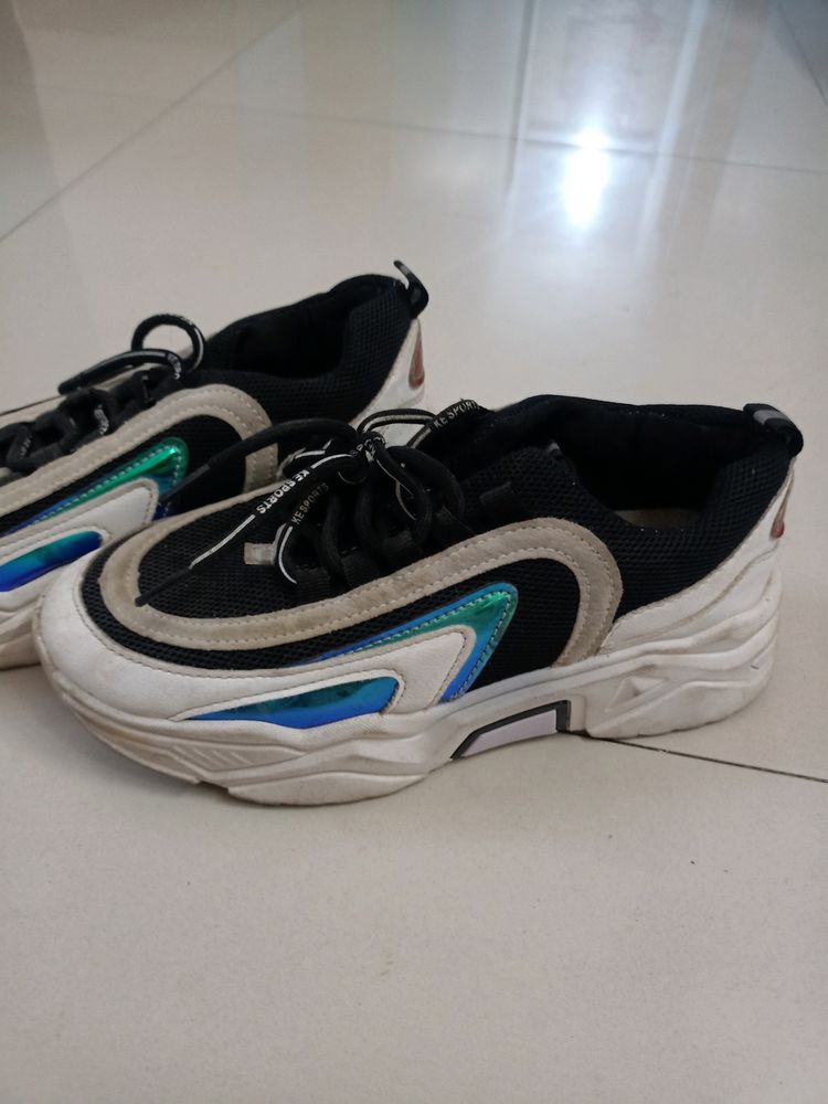Fancy White And Black Shoes For Boys Age 8