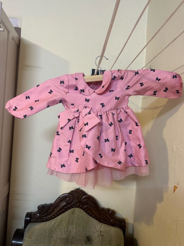 Pink Butterfly Dress