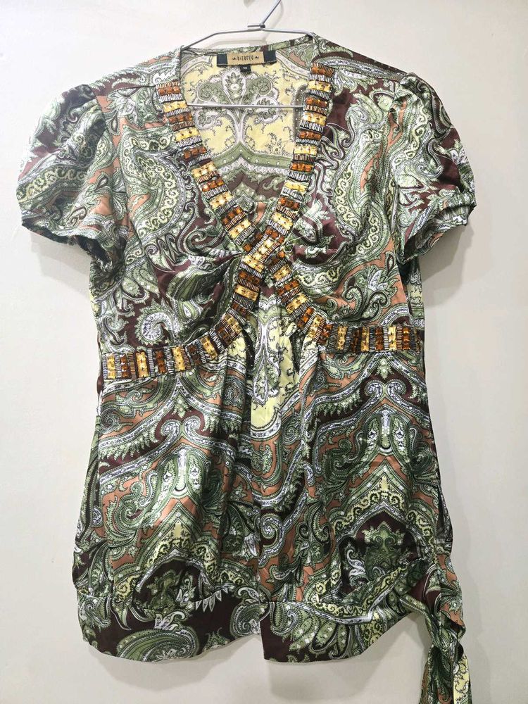 Satin Party Wear Top