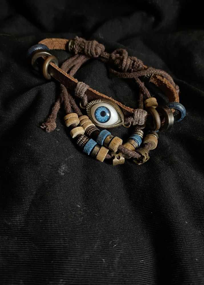 Boho Eye Leather Bracelet