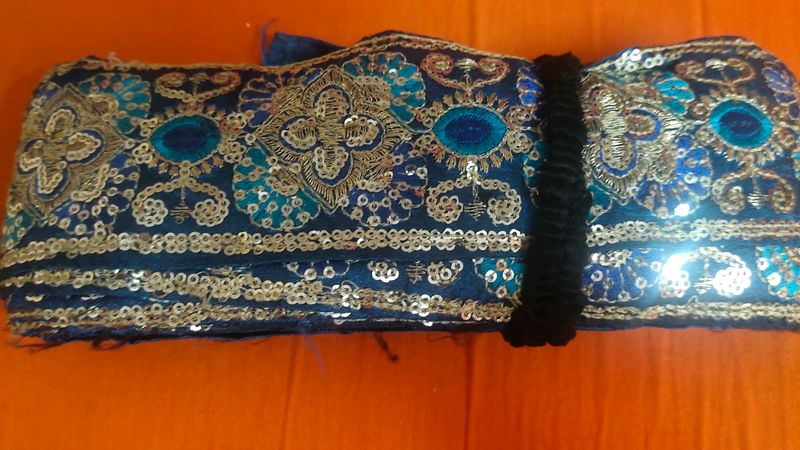 Embroidered Trim with Sequins