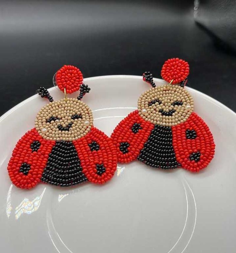 🐞Ladybug/🐝Bee Beaded Earrings