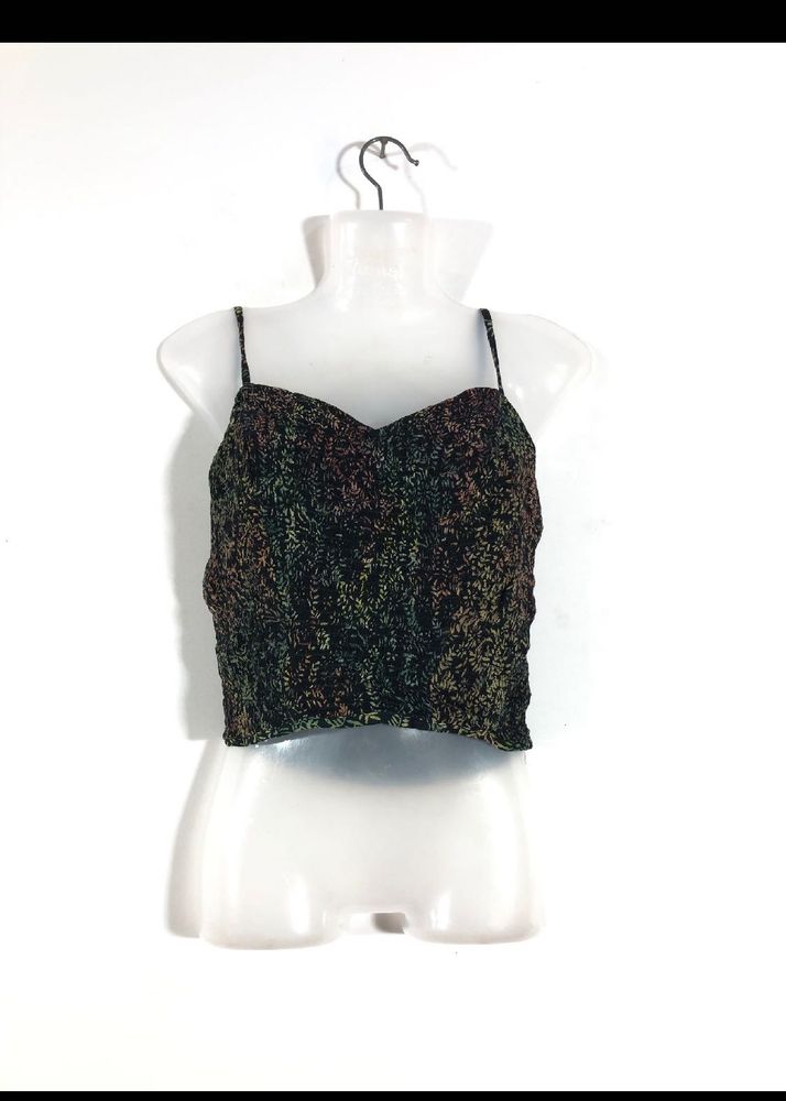 zara strappy crop top