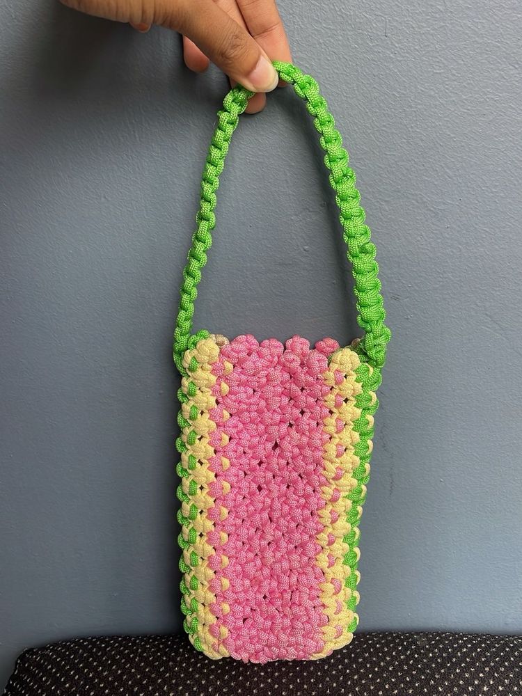 Washable Handmade Macron Mobile Pouch