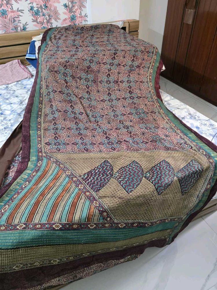Pure Georgette Saree With Blouse