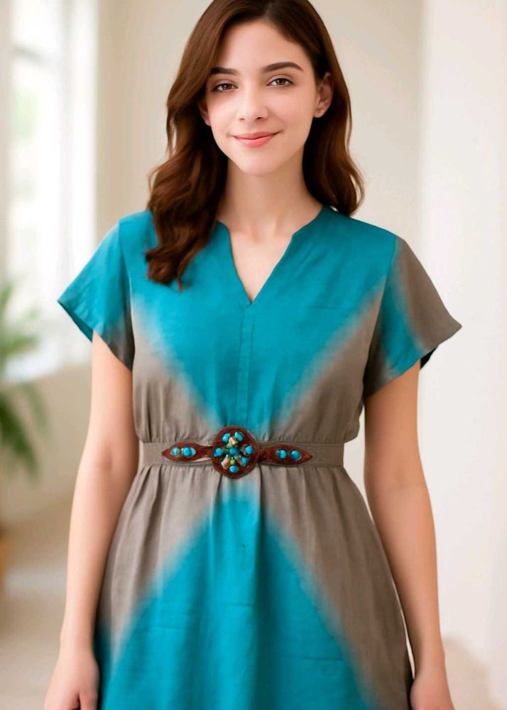 Boho Chic Tie-Dye Kurti For Festivals 💙💘🪔