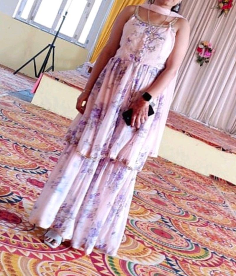 Floral Print Sharara Set