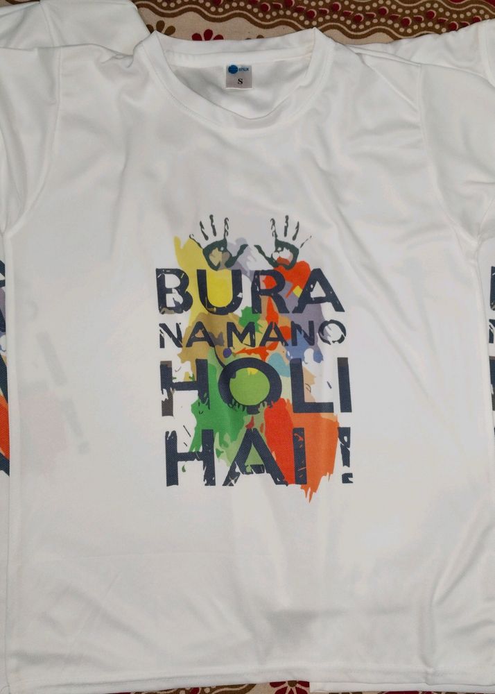 Tshirt With Holi Print