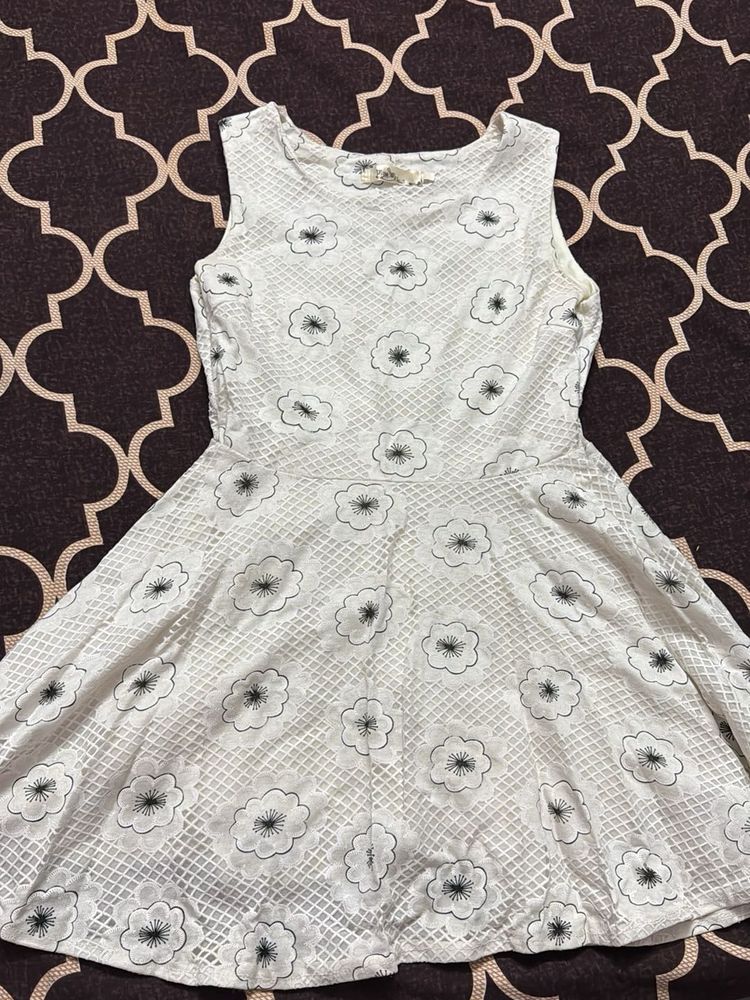White Skater Dress