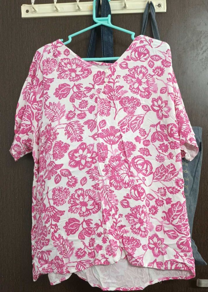 Floral Pink Top