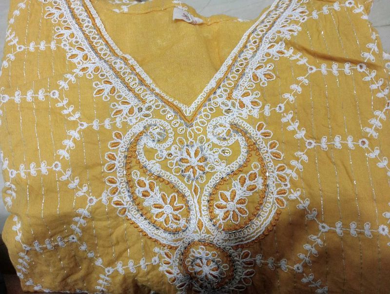 Yellow Anarkali Suit