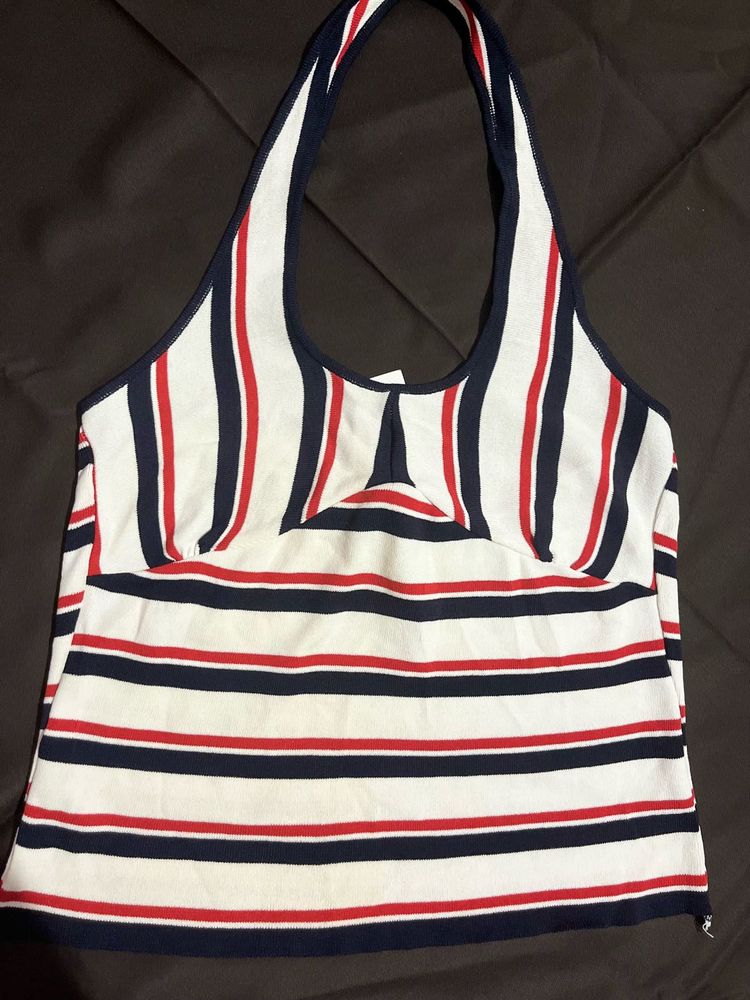 Striped Halter Top