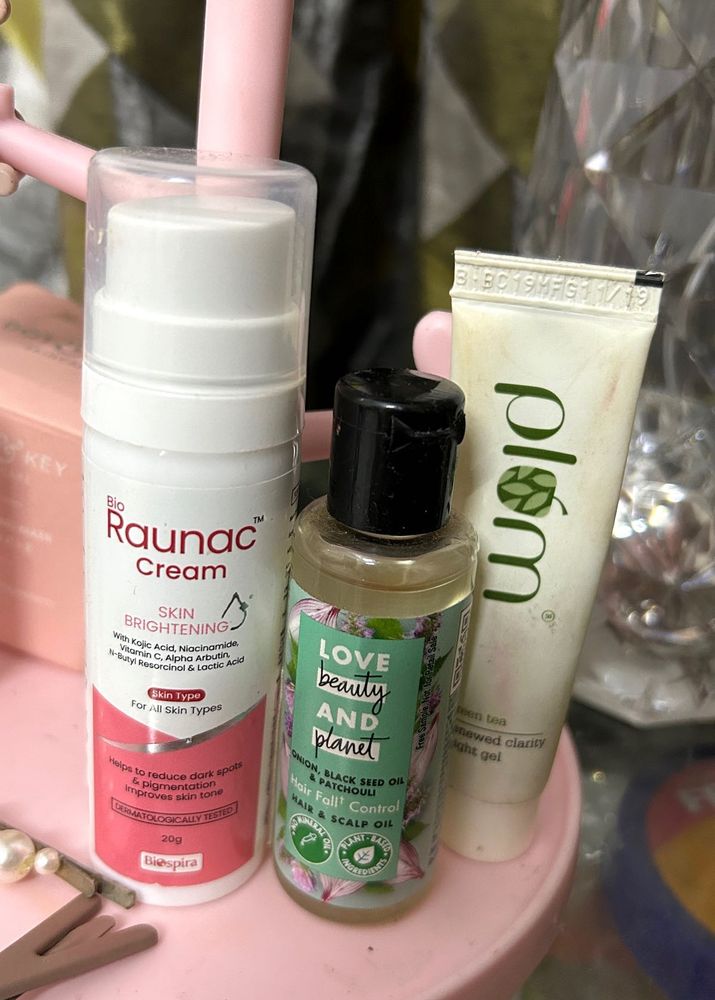 Bio Raunac Cream + Shower Gel+ Plam Night Gel