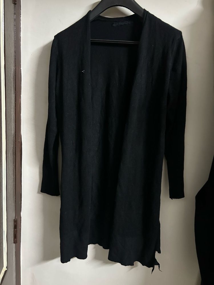 Black Long Cardigan
