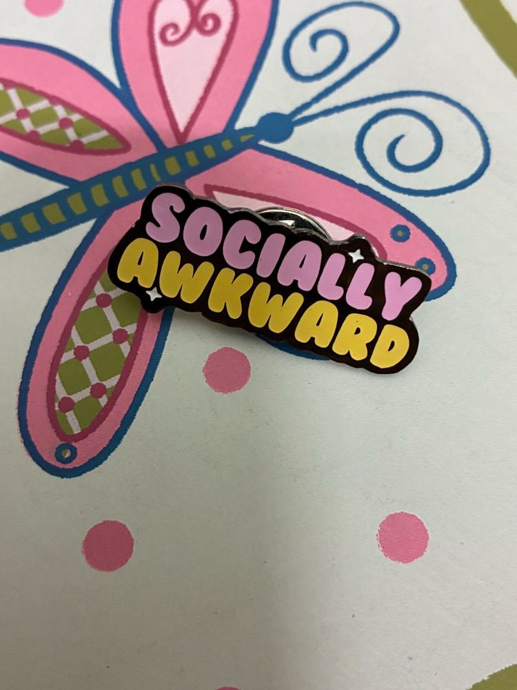 Socially Awkward Pin