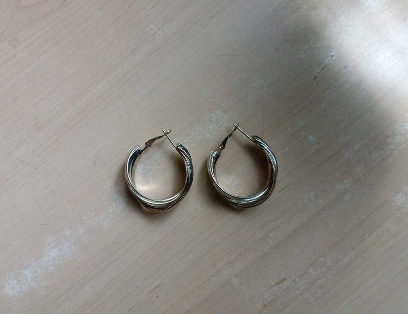 Silver Hoop Earrings