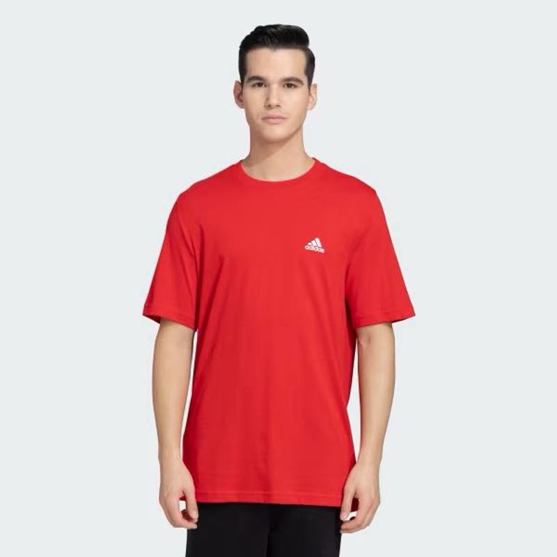 Adidas Red Essentials T-Shirt - Size M