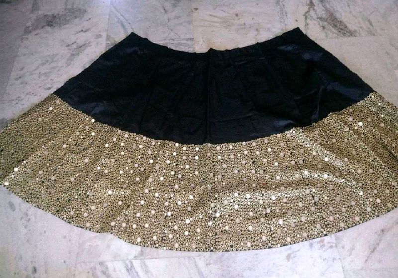 Elegant Black &amp; Gold Skirt